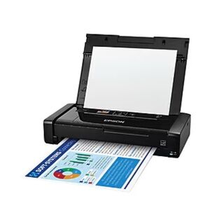 NEW! Epson WorkForce WF-110Portable Wireless Color Inkjet Printer, Printer Only!